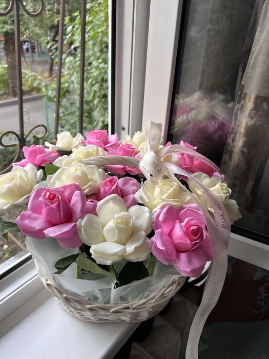 Цветы , букеты, мыльные розы