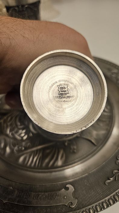 Ser pahare și farfurie zinc