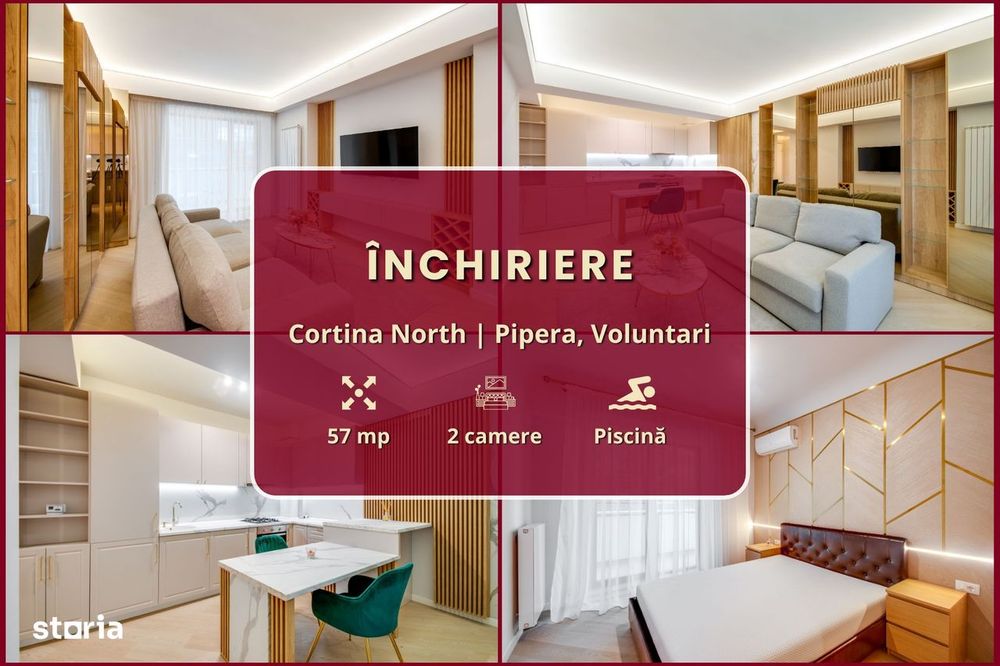Cortina North || 2 Camere || Amenajat premium || Comision 0%