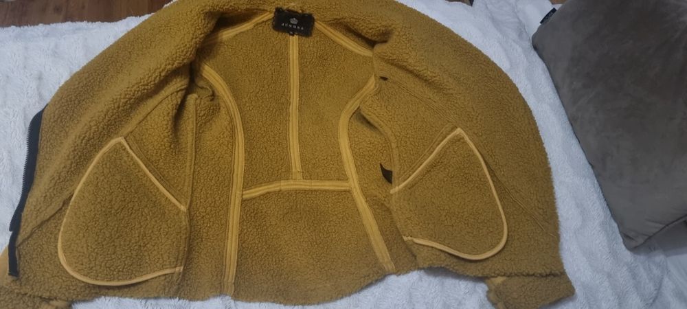 Палто Junona цвят горчица