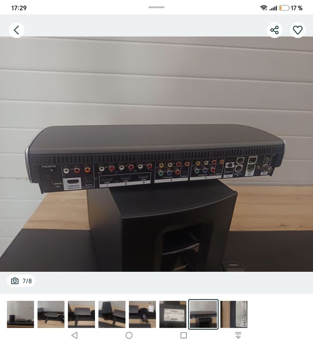 SoundBar Bose Lifestyle 135  Subwoofer Wireless