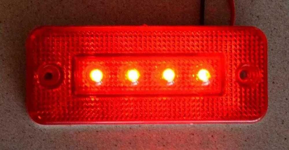 1бр. Лед LED габарити светлини с 4 SMD 12-24V , 3 цвята