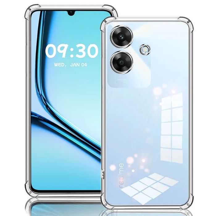 Realme Note 60 / 14X / Удароустойчив силиконов кейс с камера протектор