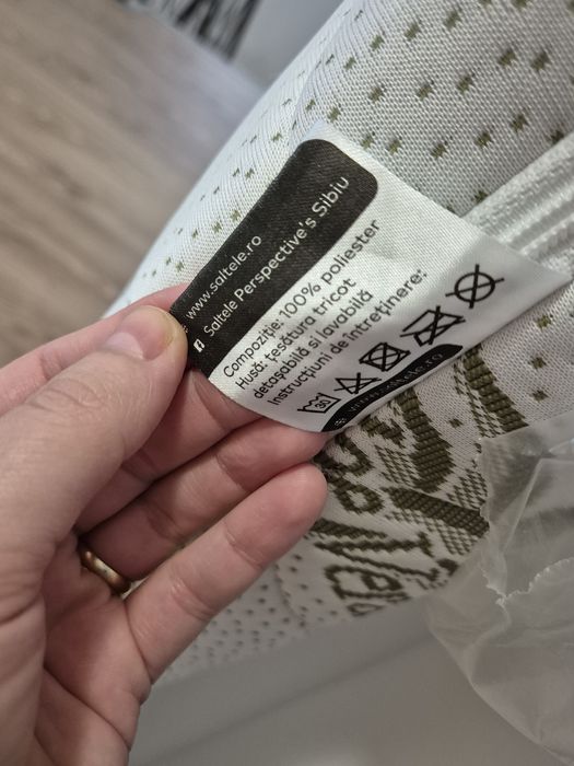 Saltea NOUA ortopedica 60x90, pentru patut copii, husa aloe vera