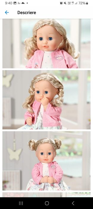 Produs NOU! CUTIE SIGILATA! Papusa Baby Anabell Zapf Creation