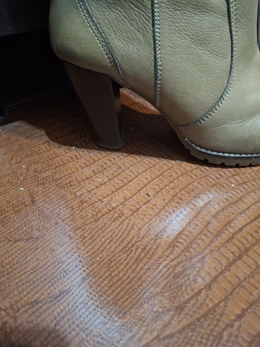 Сапоги зимние , кожаные.