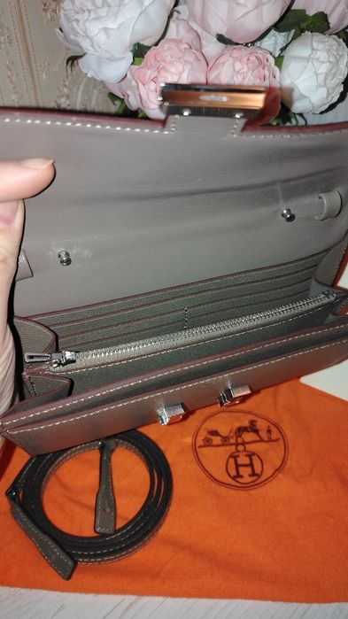 Клатч Hermes натуральная кожа