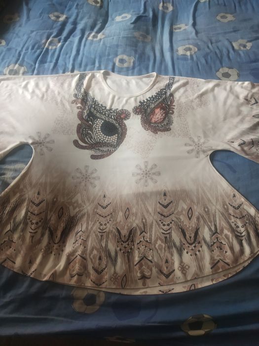 Блуза макси с интересни ръкави