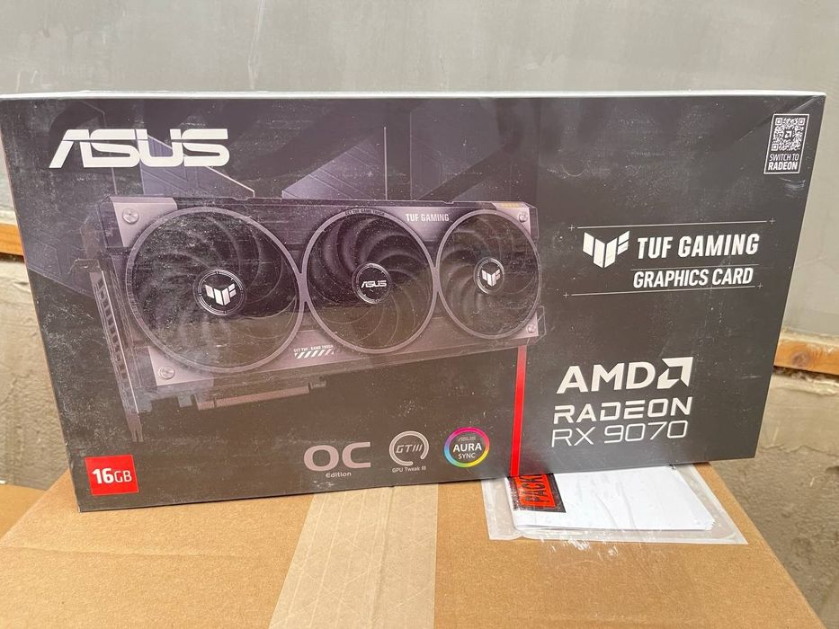 Новый запечатинный Asus Tuf RX9070 16G