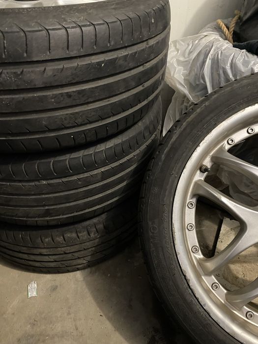 Jante “18 mercedes + anvelope 225/40 ZR 18 sau schimb