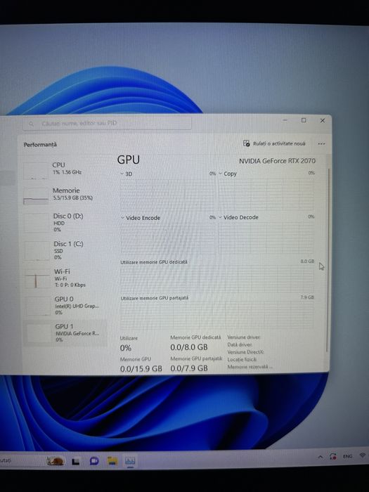 Vând Laptop Gaming ASUS ROG Strix G731GV - i7-9750H, RTX 2060,Full Box