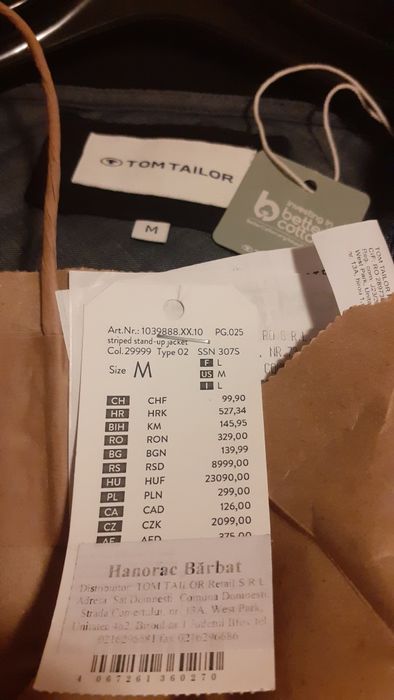 Hanorac Nou! Jacheta Tom Tailor barbati