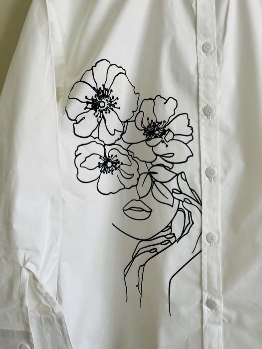 Camasa din bumbac cu imprimeu