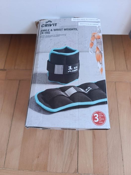 Manșetă cu greutăți, 2x1 kg