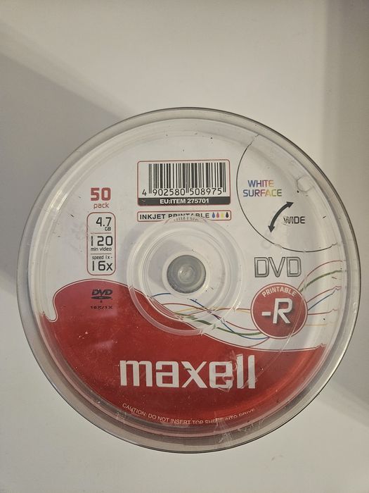 Pachet 50buc DvD Printabil 4.7gb 16x