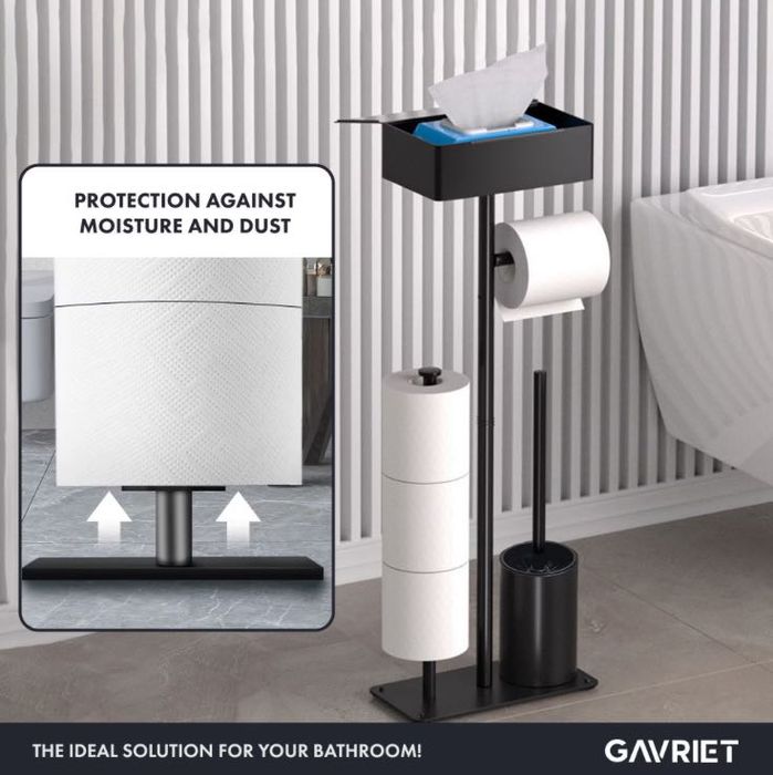 Поставка за тоалетна хартия 4в1