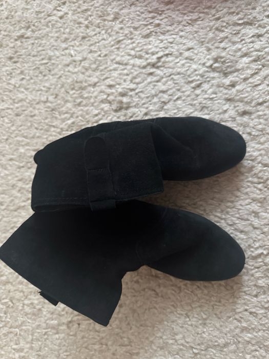 Замшевые ботиночки ( полусапожки)