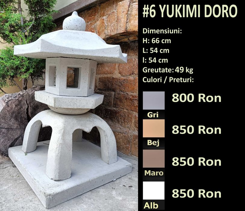 Felinare japoneze din beton