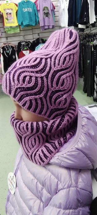 Комплект шапка,  снуд