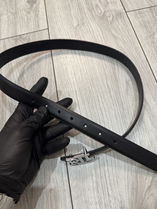 Curea de piele Polo Ralph Laurent neagră -mărimea 94cm