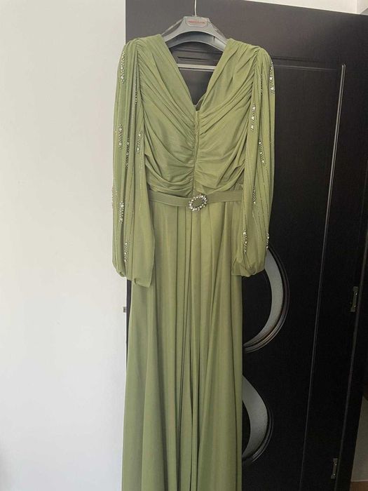 Rochie ocazii speciale rochie festivă rochie nuntă mărime 46-48 verde