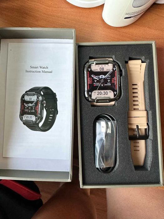 Мъжки военен смарт часовник MELANDA 1.85 Bluetooth Call Smartwatch