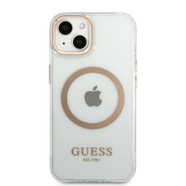 Guess hardcase metal outline magsafe - дизайнерски кейс с magsafe за i