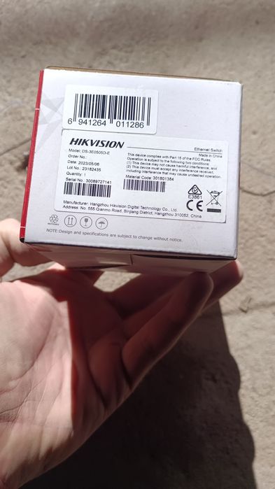 Switch 5-port Gigabit HIKVISION. НОВЫЙ