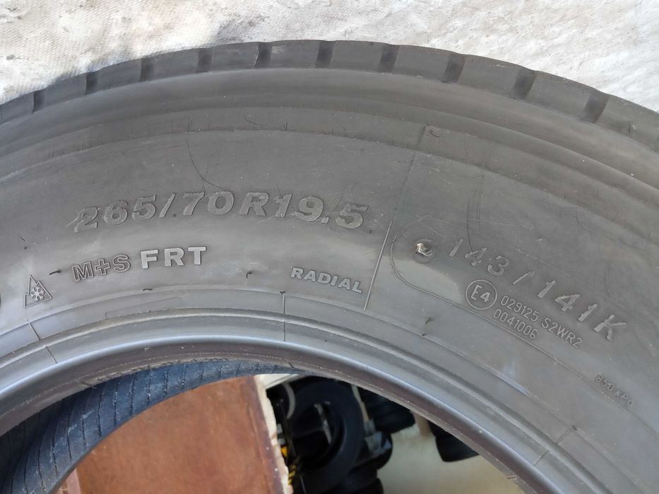 1 гума за ремарке 265/70R19.5 Bridgestone R-Trailer 001 143/141K FRT