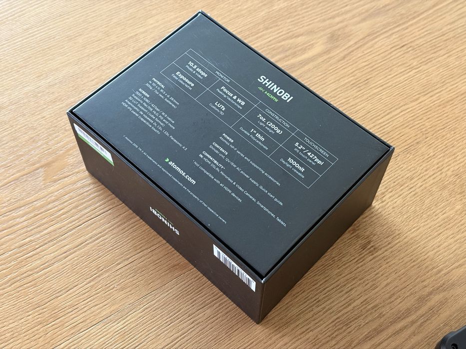 Atomos Shinobi 5.2" 4K HDR Monitor