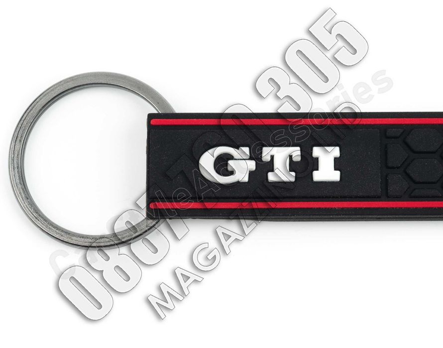 Ключодържател фолксваген VW GTI силиконов с метален пръстен