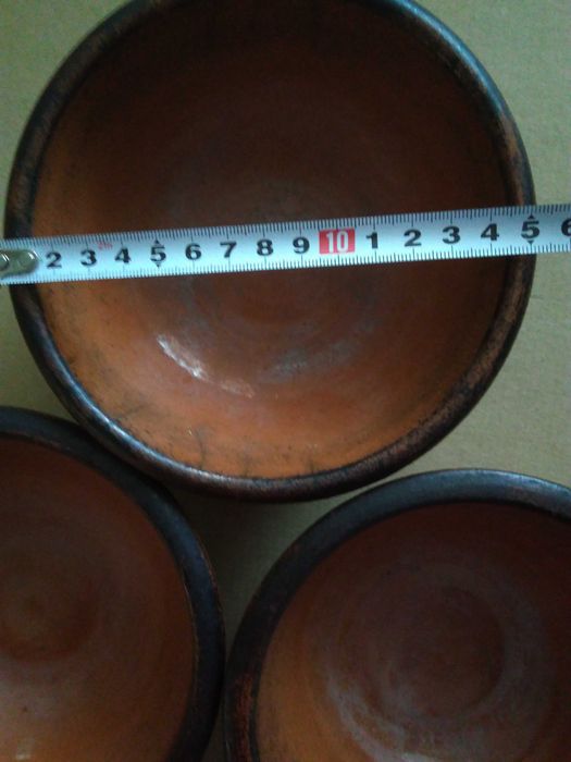 Керамични ретро купи - 3 броя