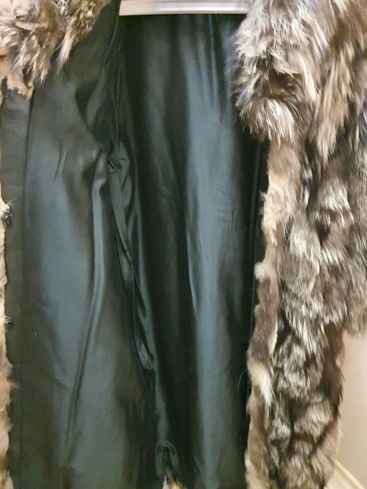 Кожено палто,женско лисица "Въглищарка"