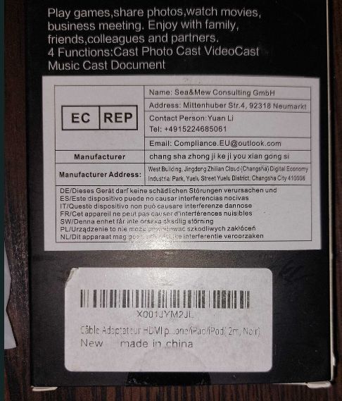 Cablu HDMI - Lightning 2M  Iphone iPad
