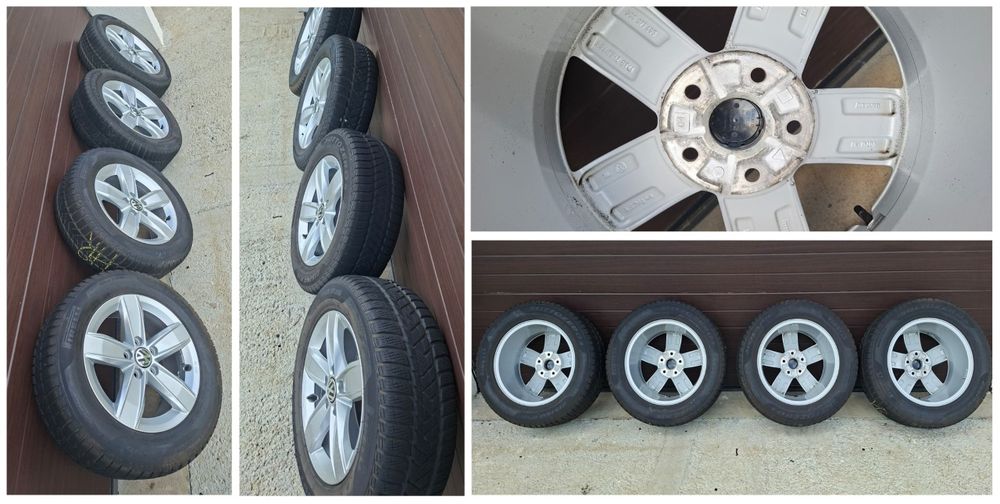 Jante aliaj originale VW R16 R17 5x112 Passat Golf Skoda Audi Seat anvelope iarna Pirelli 215/60/16 Michelin 205/50/17 noi