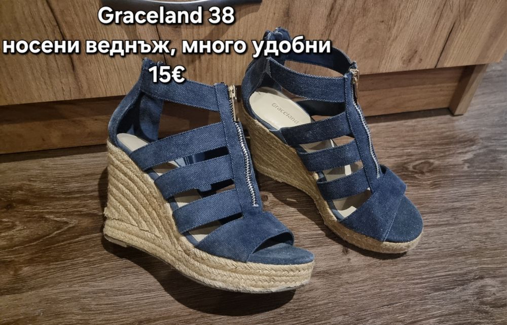 Graceland Deichman 38 дънкови сандали
