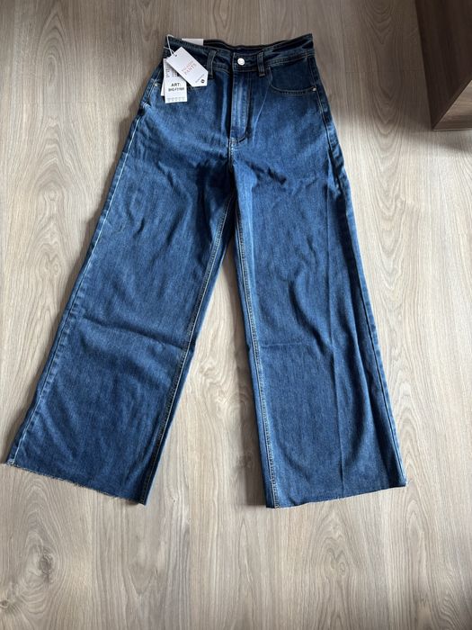 Дамски широки дънки