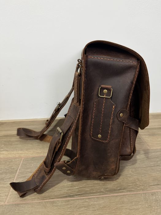 Rucsac vintage Handmade piele naturala