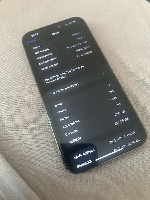 iPhone 14 Pro Max 256 GB, 89 Health Baterry