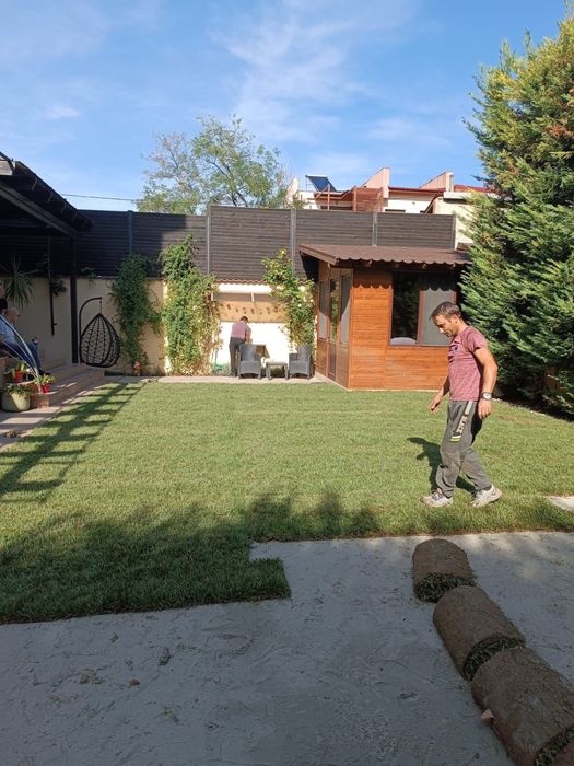 Gazon rulou si sistem de irigare