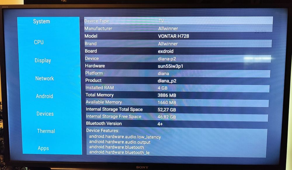 VontarH728 Max Cooling Fan,8 core,4ram,64 rom,14 Android