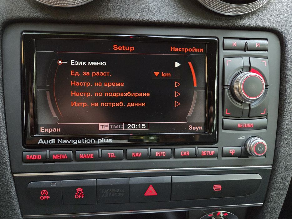 Audi RNS-E PU LED оригинална навигация за Ауди А3 8П / Audi A3 8P