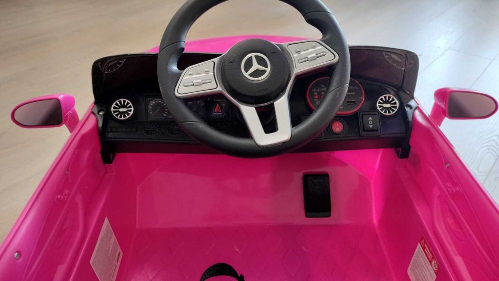 Акумулаторна Розова Кола Мерцедес + Батерия и Дистанционно управление