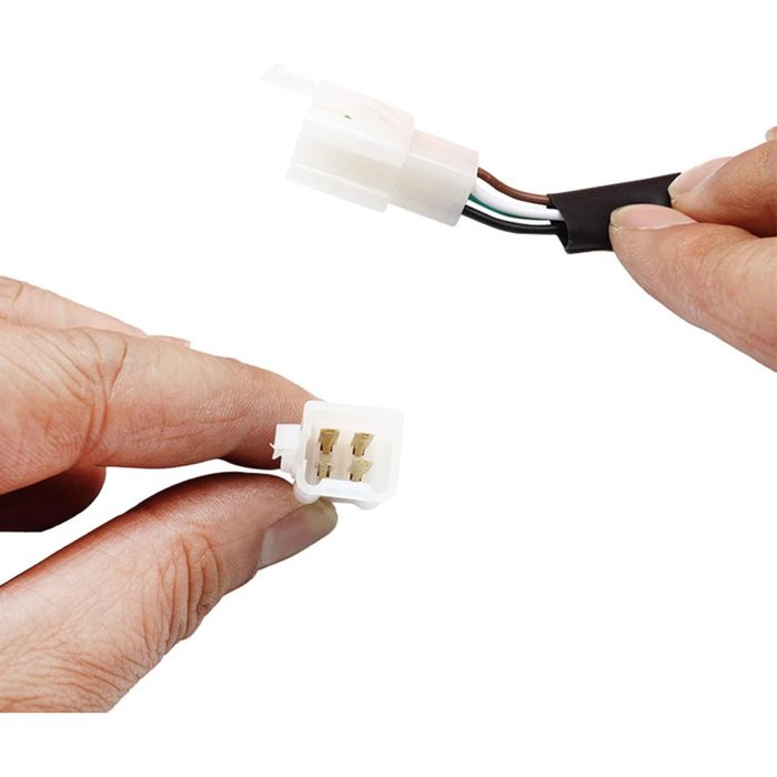 Маска с LED Фар за мотор, мотоциклет, Мото фар, Бяла с къси и дълги светлини