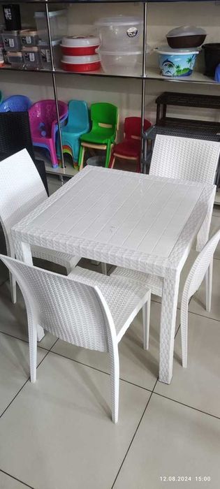 1 стол 4 стулья комплект емес