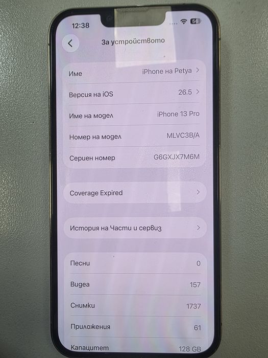 Iphone 13 pro 128 gb