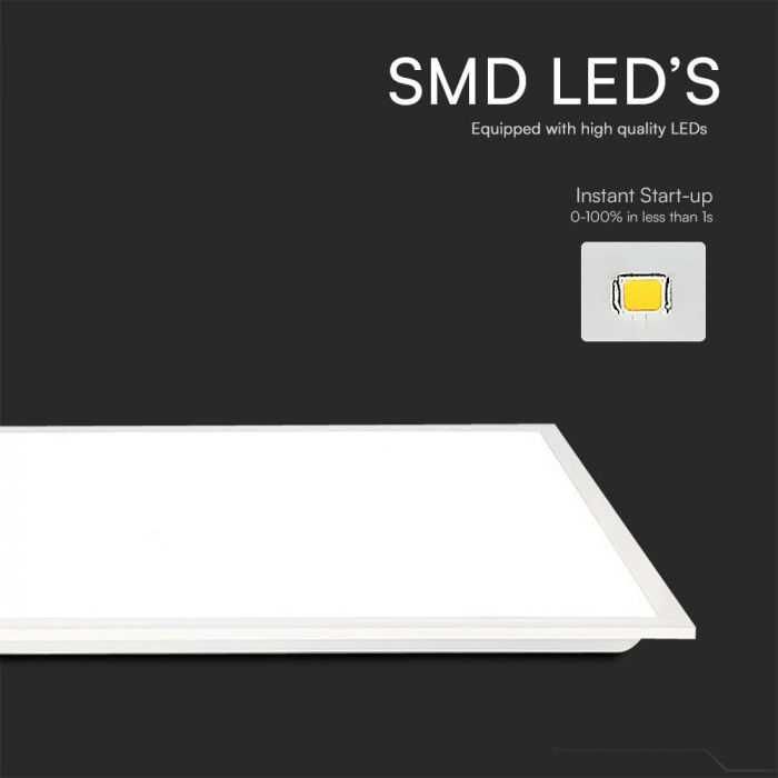 LED ПАНЕЛ V-TAC 40W 120x30см 4800LM  1200x300мм за вграждане в растер