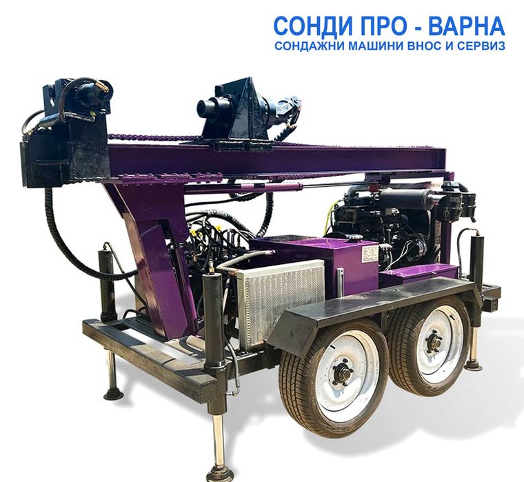 Ново Сондажно ремарке Car-250EC2Х2 до 250 метра с EC сертификат