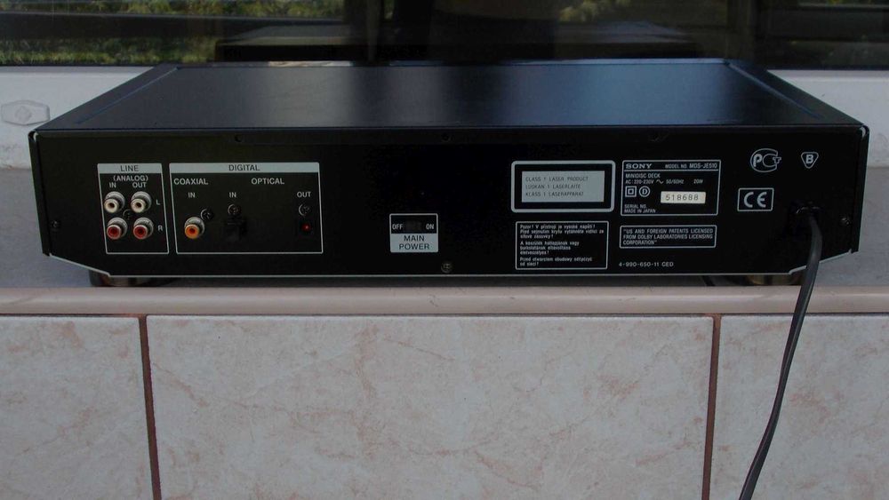Minidisc SONY Mds-Je510,mini disc player + recorder,telecomanda,JAPAN