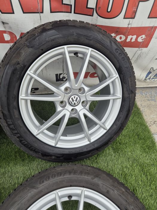 Jante R 17 5x 112 Passat cu 215 55 17 Goodyear m+s 2024